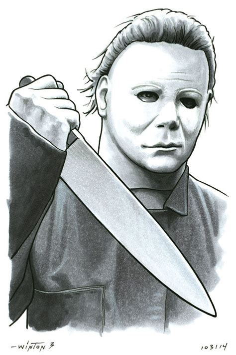 Michael Myers by ByronWinton | Michael myers drawing, Michael myers art ...