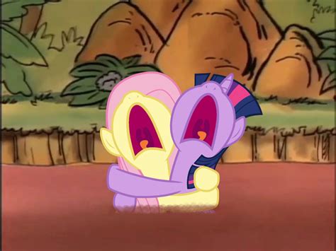 Twilight Sparkle and Fluttershy in Quicksand by Omega-Shinx on DeviantArt