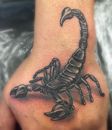 Scorpion Tattoo On Hand Meaning