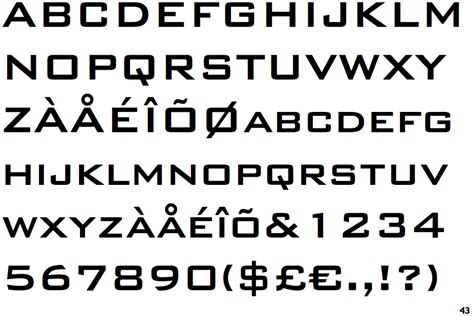 "Bank Gothic Medium" font, a revival of Morris Fuller Benton's original ...