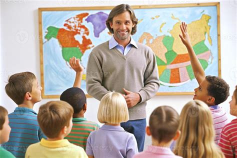 AI generated teacher teaching students 39897733 Stock Photo at Vecteezy