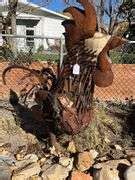 Large Rustic Outdoor Rooster Decoration - Apexx Auctions