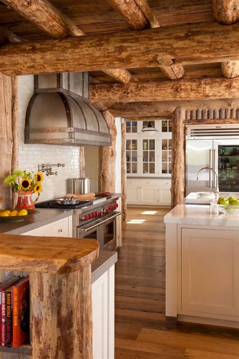 21 Inexpensive Rustic Log Cabin Kitchens - Home, Family, Style and Art ...