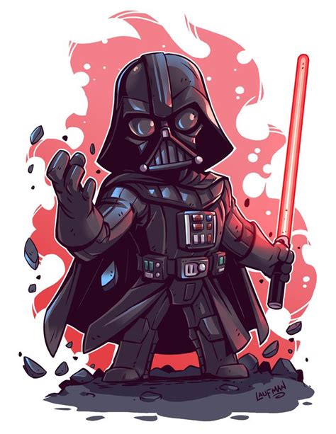 Chibi Darth Vader | ダースベーダー, スターウォーズアート, ちびキャラ