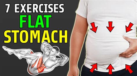 Best 7 Exercises For Flatter stomach | How To Get A Flat Belly Workout At Home (No Equipment ...