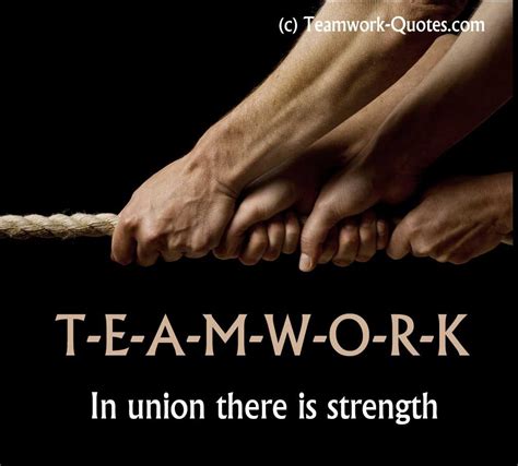 Teamwork - In union there is strength | Citations préférées, Citations motivantes, Citations ...