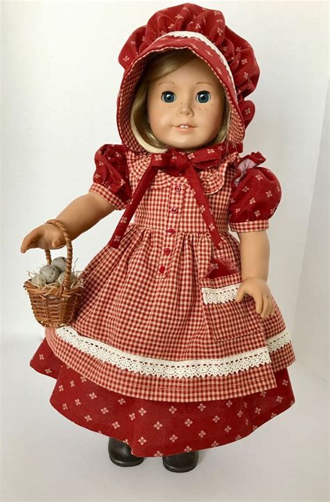 American Girl Doll: Brick Red Pioneer Girl | Etsy | American girl doll patterns, Doll clothes ...