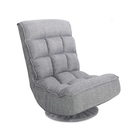 Dark Plaid Grey Armchair Relax Reclining Sofa Wing Chair for Living ...