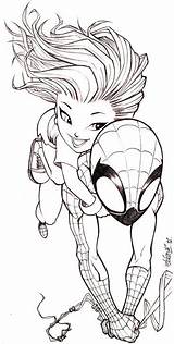 Spidey And MJ By Renecordova On DeviantART  Pop Art Colors Coloring sketch template
