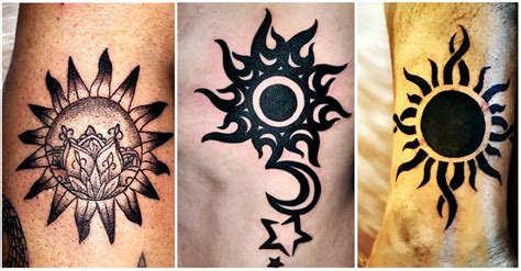 [UPDATED] 40 Enlightening Tribal Sun Tattoos