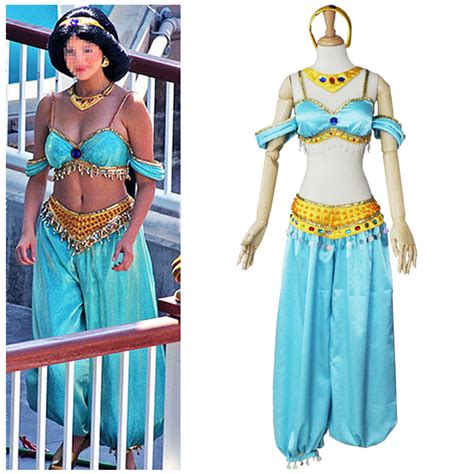 CosplayDiy Women's Outfit Aladdin Jasmine Outfit Costume Sexy Fantasy Cosplay