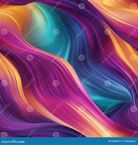 Vibrant Wavy Art Wallpaper with Mesmerizing Colorscapes Stock ...