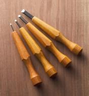 Japanese Straight Detail Carving Chisels - Lee Valley Tools