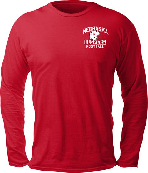 Red 2023 Nebraska Football Schedule LS Tee Western