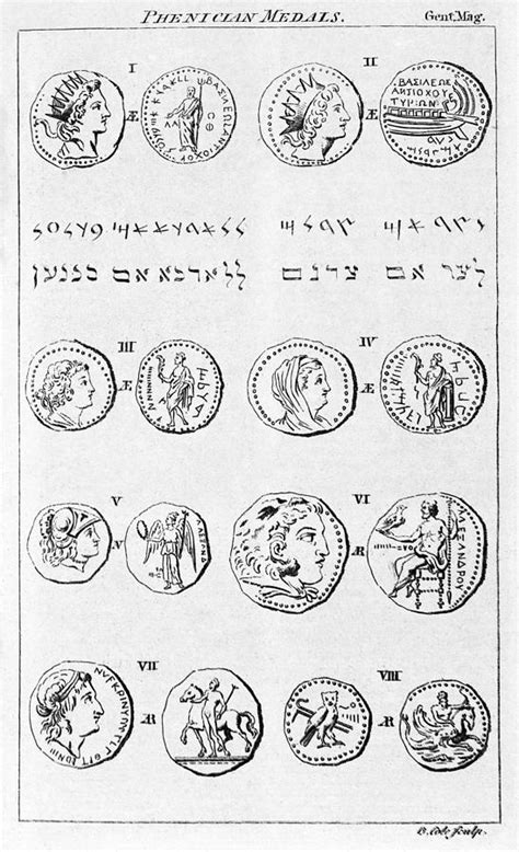 Phoenician Coins And Writing Photograph by Middle Temple Library | Fine ...