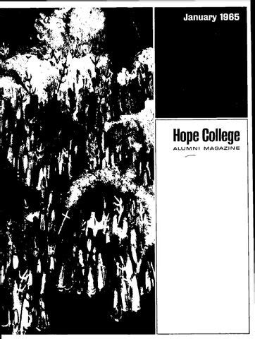 Hope college alumni magazine 1965 v18 1 january by Hope College Library ...