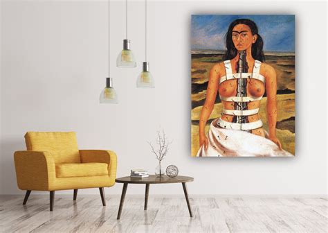 Frida Kahlo the Broken Column Canvas Wall Art | Etsy UK