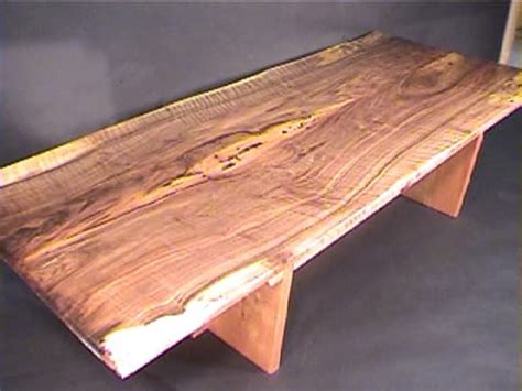 30 x 72″ English Walnut Rustic Slab Dining Table | Dumonds Custom Furniture