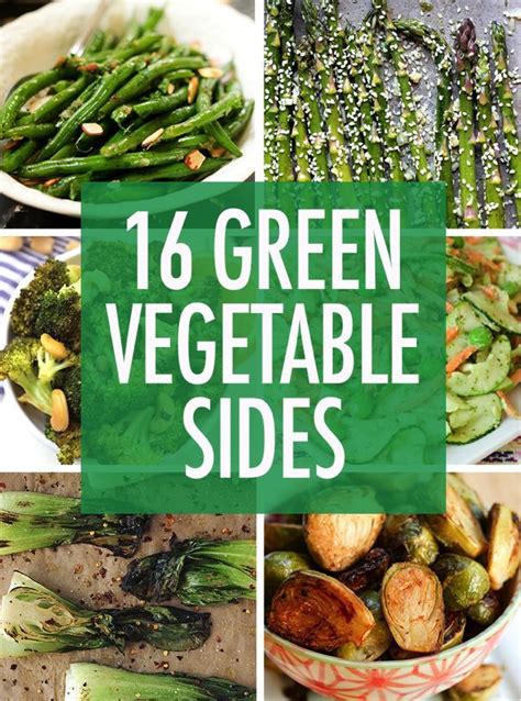 16 Green Vegetable Sides | Vegetable sides, Green vegetable recipes, Vegetable side dishes