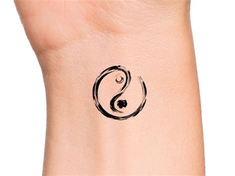 Small Yin Yang Temporary Tattoo / Zen Tattoo / Peace Tattoo / - Etsy Australia