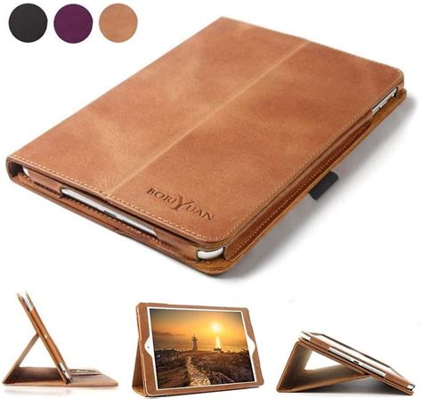 Boriyuan Leather Case Compatible for iPad 9.7 2018(6th Gen)/2017(5th ...