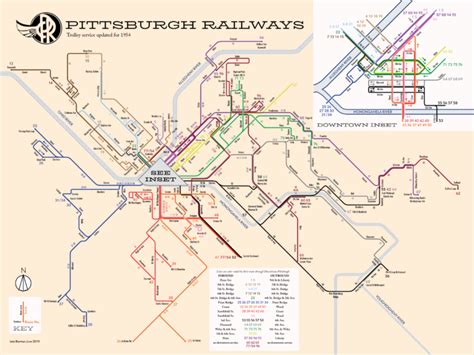 Mapping Pittsburgh-area transit from streetcars and grandiose plans to the buses and trains we ...