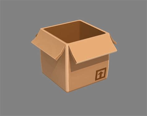 cartoon cardboard box 3D Models in Household Items 3DExport