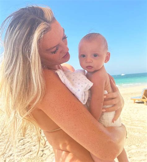 Perrie Edwards Enjoys Beach Day with 5-Month-Old Baby Boy Axel