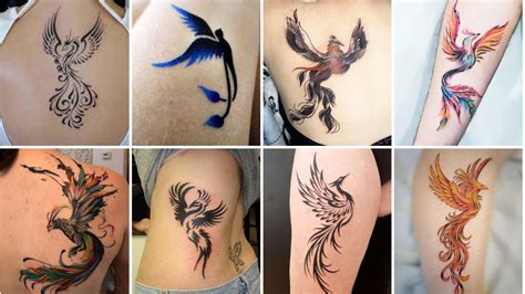 50 Lovely Phoenix Bird Tattoo Designs For Girls 2023 | BEST Phoenix ...