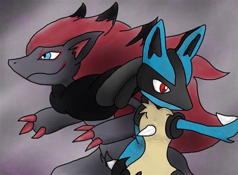 Zoroark And Lucario by GuluzPato on DeviantArt