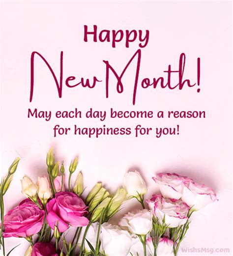 180+ Happy New Month Wishes and Messages | WishesMsg