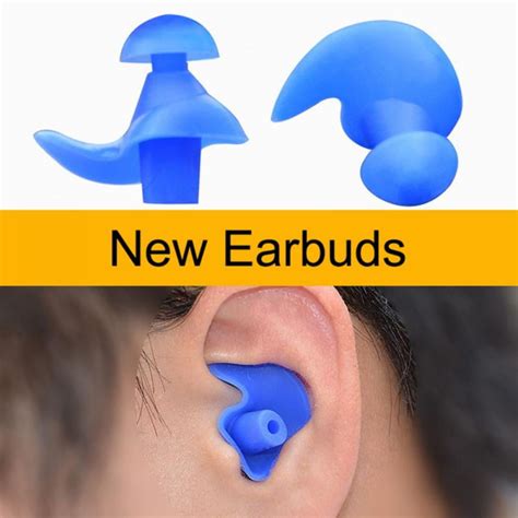 Swimming Earplugs,Waterproof Reusable Silicone Swimming Ear Plugs for ...