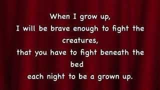 Matilda - When I Grow Up with lyrics Chords - ChordU