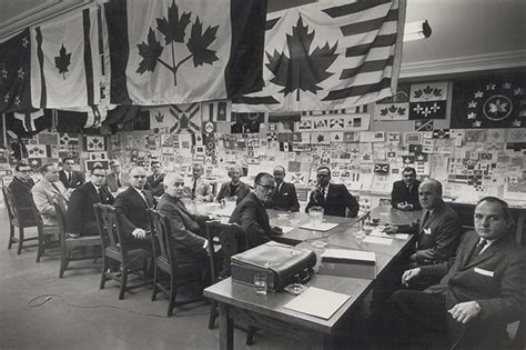 Canadian Flag Committee Debating on a New National Flag, 1964 [692x461 ...