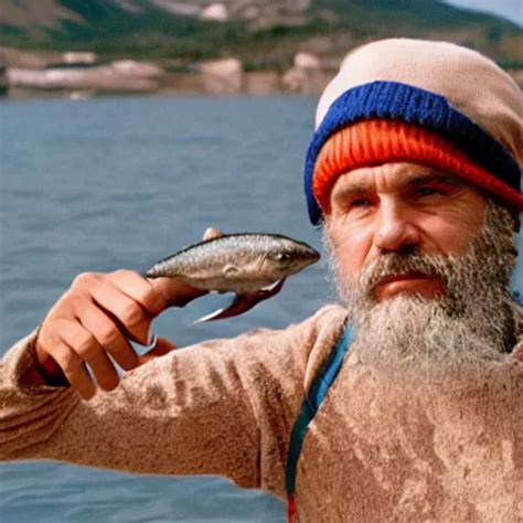 photograph of steve zissou holding out a sardine for | Stable Diffusion | OpenArt