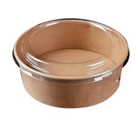 Kraft Paper Bowl With Lid 500 ml at Rs 16/piece | Devgam | Rajkot | ID ...