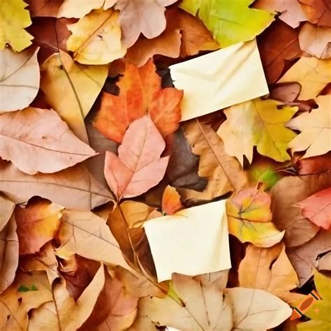 Surreal envelopes on autumn leaf litter