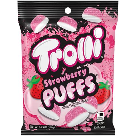 Trolli Strawberry Puffs Gummy Candy 4.25oz - Walmart.com - Walmart.com