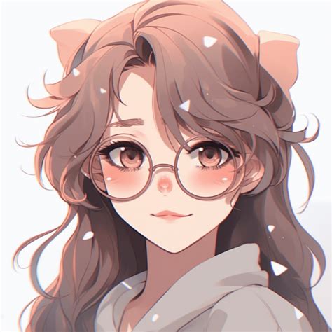 Cute Anime Girl with Glasses - adorable anime girl pfp - Image Chest - Free Image Hosting And ...