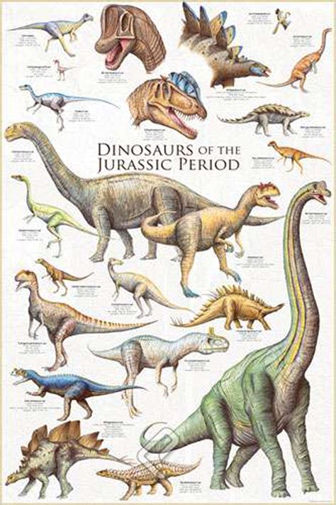 Dinosaurs - Jurassic Period - Athena Posters