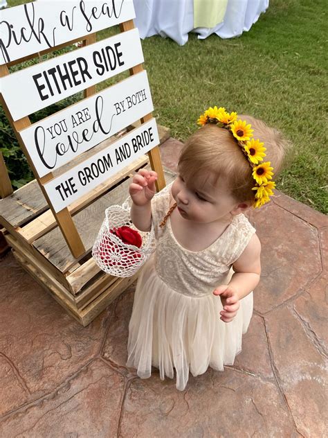 Sunflower Crown Flower Girl Crown Sunflower Headband Flower - Etsy