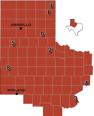 Panhandle Map Of Texas - Ronna Chrystel