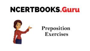 Preposition Exercises With Answers - NCERT Books