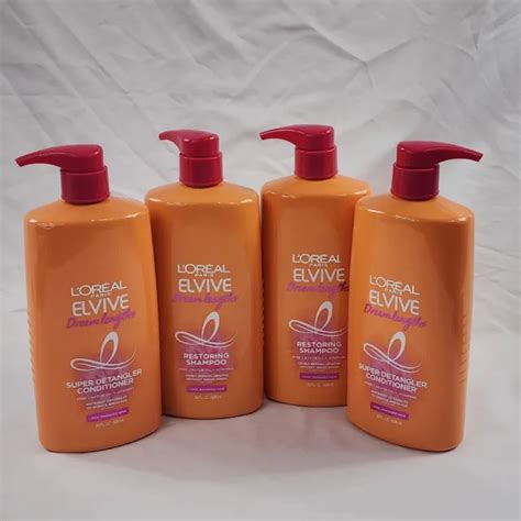 L'OREAL PARIS ELVIVE Dream Lengths Shampoo + Conditioner 28 fl oz Lot of 4 New $48.99 - PicClick