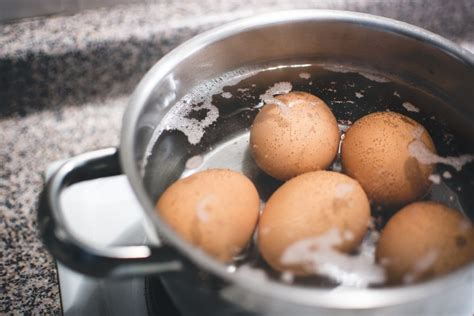 Boiling eggs | Food Pictures • Foodiesfeed • Free Food Photos