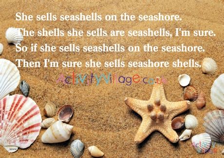 She Sells Seashells Poster