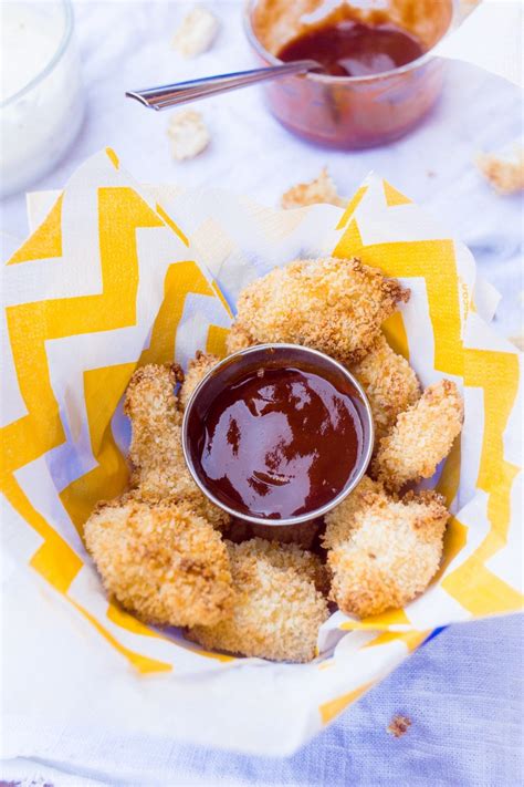 Baked Popcorn Chicken With Delicious Dipping Sauces - Dad With A Pan