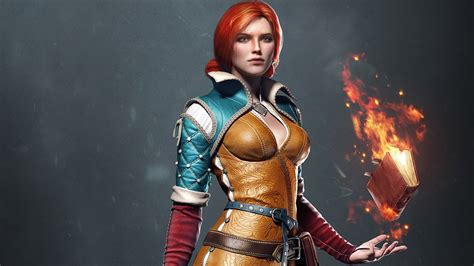 Female animated character, The Witcher, Triss Merigold, The Witcher 3: Wild Hunt HD wallpaper ...