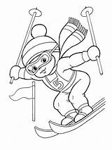 Ski coloring Pages To Download And Print For Free sketch template