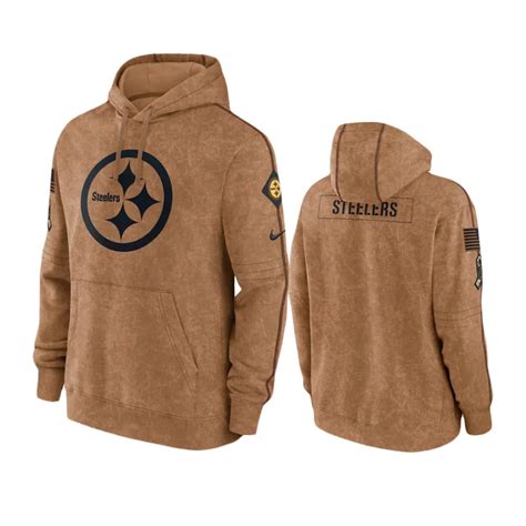 Pittsburgh Steelers Brown 2023 Salute To Service Club Hoodie - NB Jersey